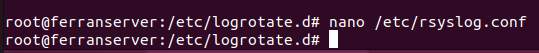 nano /etc/rsyslog.conf - command