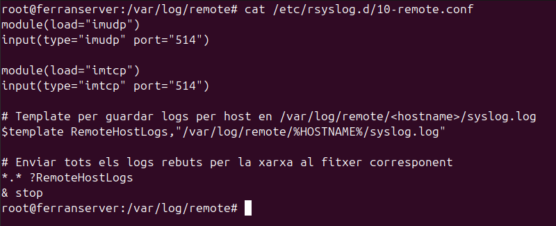 cat /etc/rsyslog.d/10-remote.conf