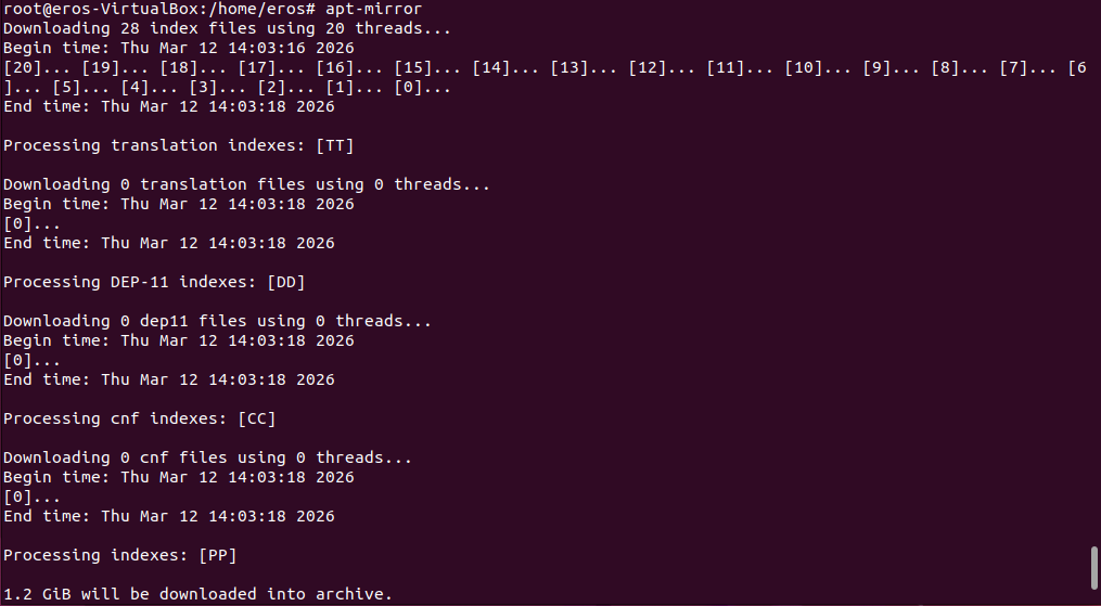 apt-mirror descarregant el repositori de nginx