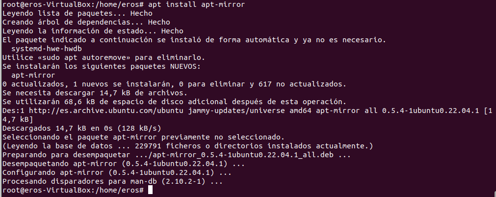 apt install apt-mirror