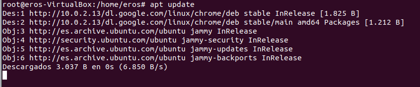 apt update - repositoris des del servidor intern